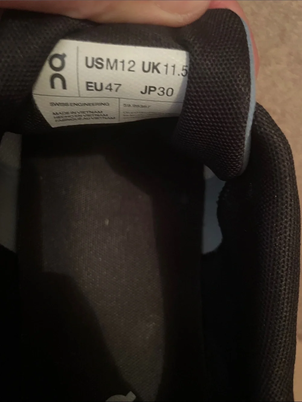 On Running Men’s Athletic Shoes in Light Blue and Black